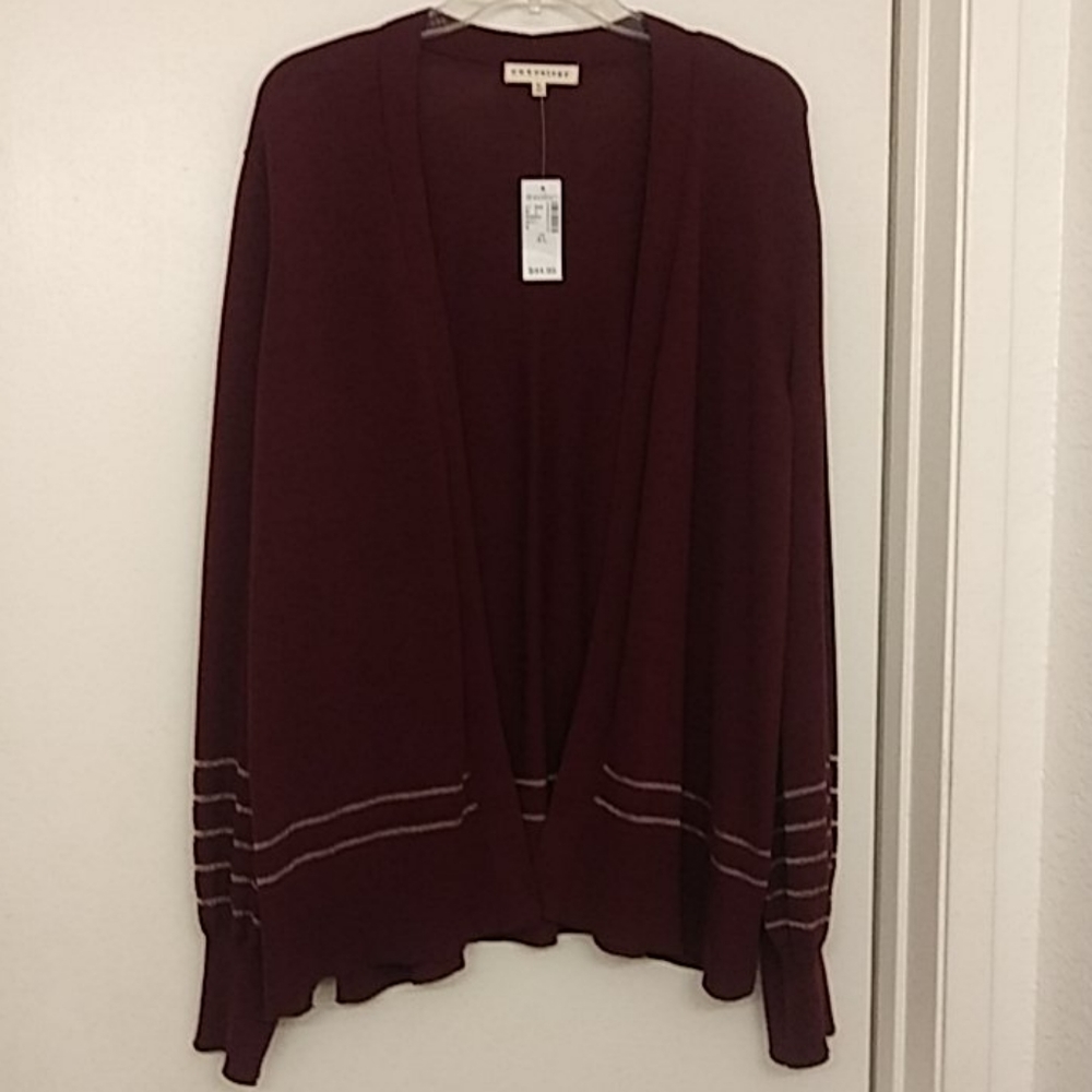 NEW w/tag burgundy cardigan